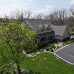 Asphalt roof on home