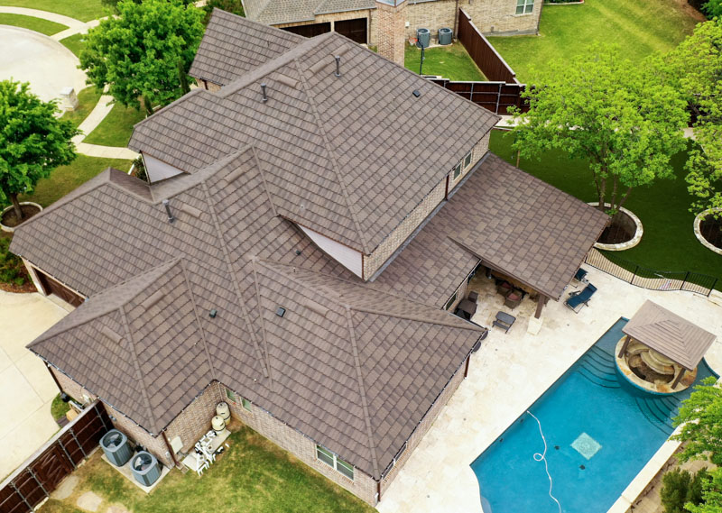 Beautiful Erie Home Metal Roof featuring Timberwood, Pacific Tile Roof