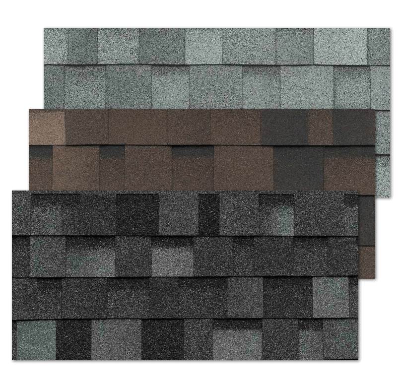 Multiple Asphalt swatches layered on top of one another
