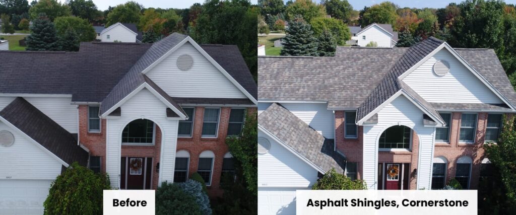 Before-After Asphalt Shingles, Cornerstone