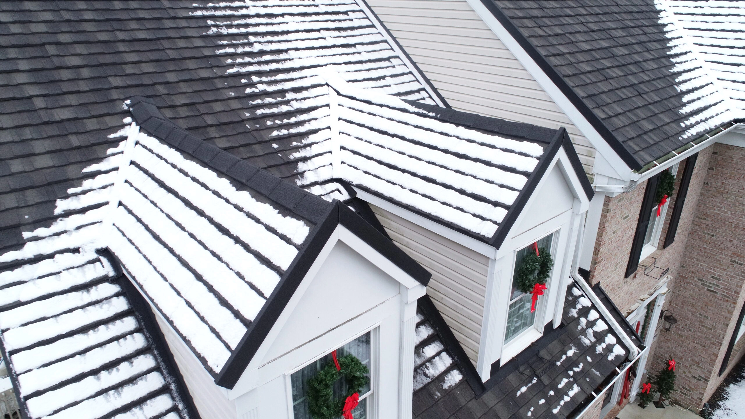 snow on an Erie Metal roof