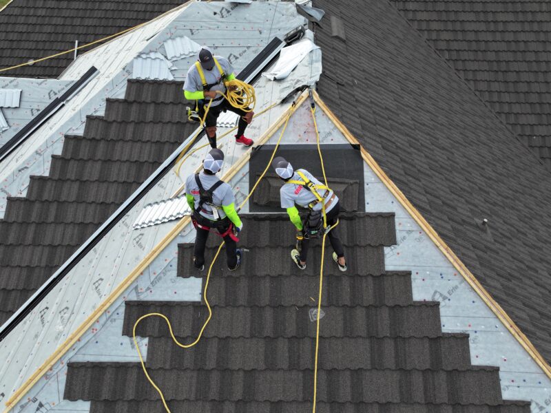 metal roof install