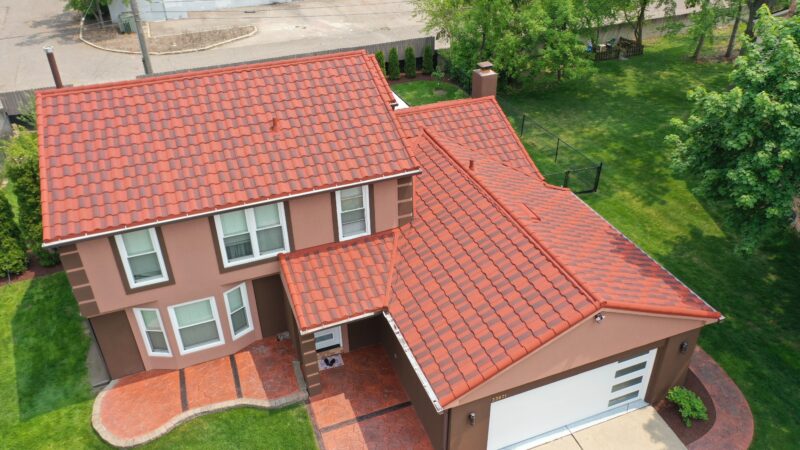 red metal roof