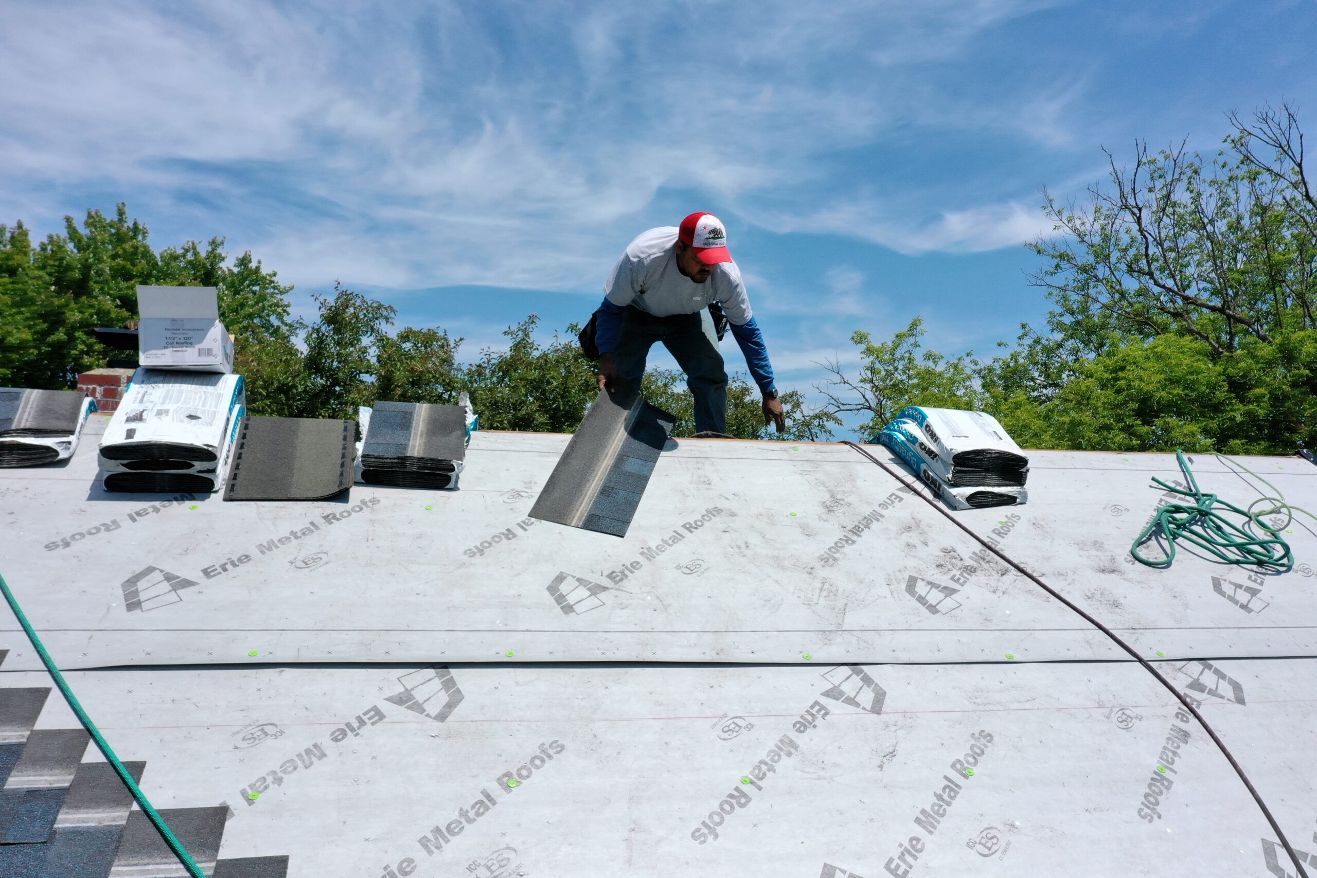 metal roof installation