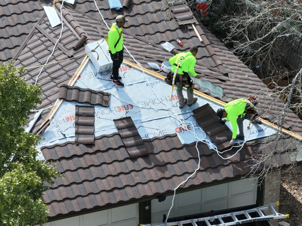 default roof installation