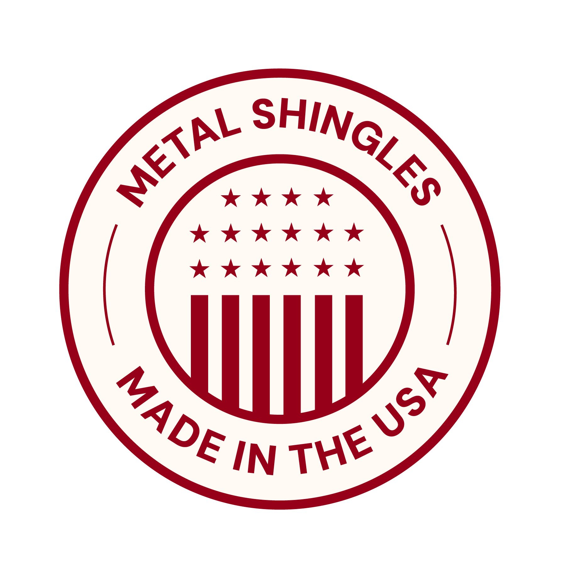 A red Made In America Logo