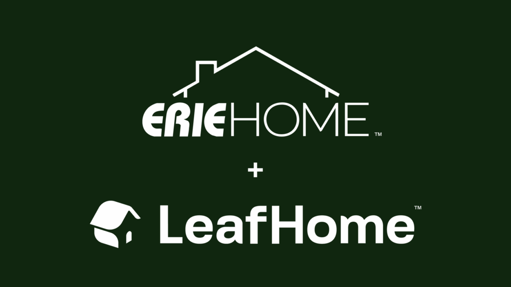 Erie Home + LeafHome logo