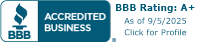 Review BBB Accredited Business A+