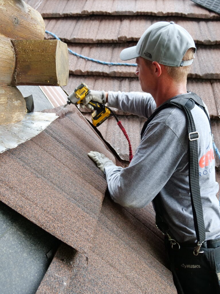 metal roof installation