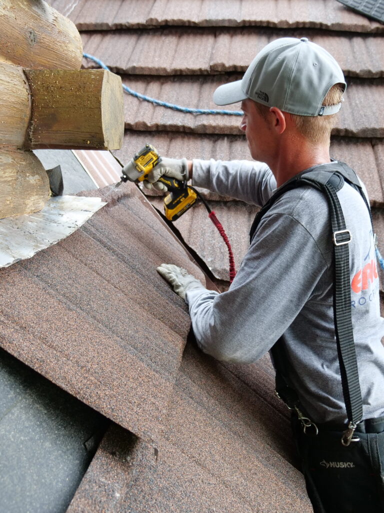 metal roof installation