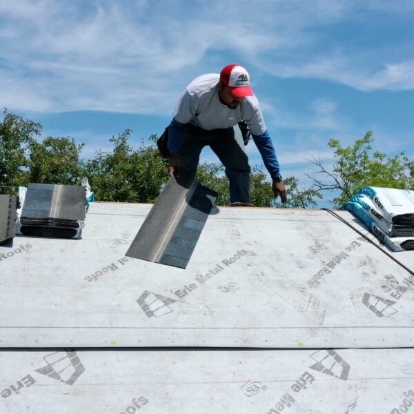metal roof installation